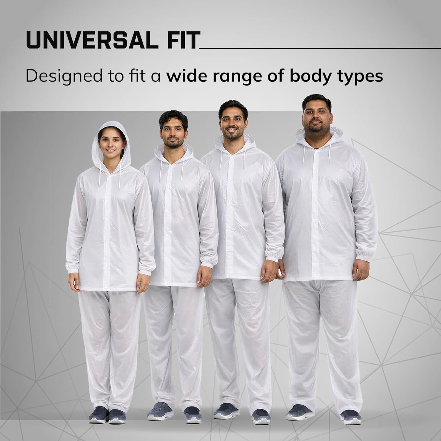 Unisex EVA Rainsuit Jacket & Pant Set (Pack of 1)|Transparent| Waterproof Raincoat for Men & Women | Hooded Full Body Rain Protection | Lightweight, Reusable Rain Wear for Bike & Outdoor Use