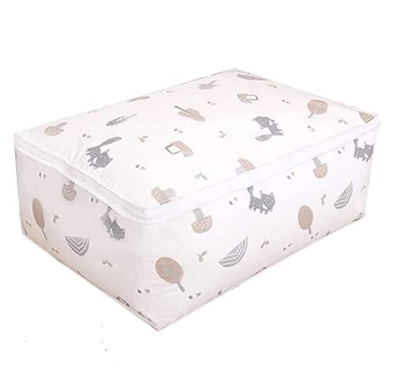 Blanket Storage Bag – Waterproof, Dustproof, Moisture-Proof Folding Organizer for Clothes, Jackets, Pillows & Bedding – Washable & Foldable-1 pcs-Multicolor